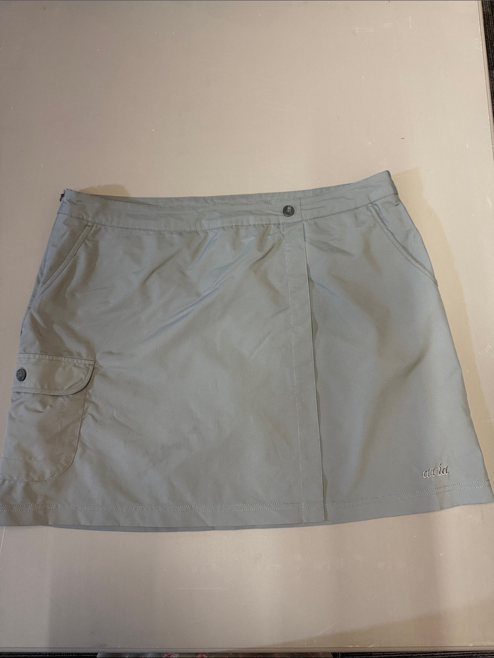 Avia Pale Blue Athletic Skort with Side Pocket